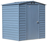 Arrow Select Galvanized Steel Storage Shed, Blue Grey, 6-ft x 5-ft image 3