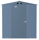 Arrow Select Galvanized Steel Storage Shed, Blue Grey, 6-ft x 5-ft image 4