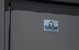 Arrow Select Galvanized Steel Storage Shed, Charcoal, 10-ft x 12-ft image 8