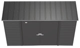 Arrow Select Galvanized Steel Storage Shed, Charcoal, 10-ft x 4-ft image 5