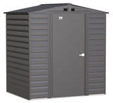 Arrow Select Galvanized Steel Storage Shed, Charcoal, 6-ft x 5-ft