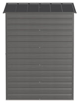 Arrow Select Galvanized Steel Storage Shed, Charcoal, 6-ft x 5-ft image 7