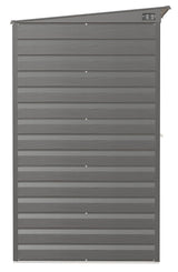 Arrow Select Galvanized Steel Storage Shed, Charcoal, 8-ft x 4-ft image 7