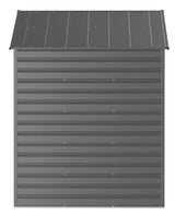 Arrow Select Galvanized Steel Storage Shed, Charcoal, 8-ft x 6-ft image 6