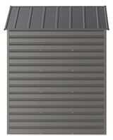 Arrow Select Galvanized Steel Storage Shed, Charcoal, 8-ft x 6-ft image 7