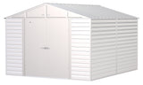 Arrow Select Galvanized Steel Storage Shed, Flute Grey, 10-ft x 12-ft image 3