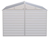 Arrow Select Galvanized Steel Storage Shed, Flute Grey, 10-ft x 12-ft image 8