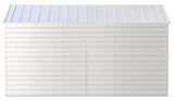 Arrow Select Galvanized Steel Storage Shed, Flute Grey, 10-ft x 14-ft image 6