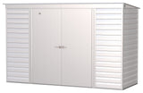 Arrow Select Galvanized Steel Storage Shed, Flute Grey, 10-ft x 4-ft