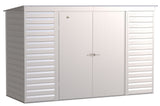 Arrow Select Galvanized Steel Storage Shed, Flute Grey, 10-ft x 4-ft image 3
