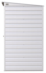 Arrow Select Galvanized Steel Storage Shed, Flute Grey, 10-ft x 4-ft image 5