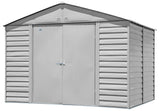 Arrow Select Galvanized Steel Storage Shed, Flute Grey, 10-ft x 8-ft image 4