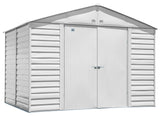 Arrow Select Galvanized Steel Storage Shed, Flute Grey, 10-ft x 8-ft image 5