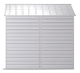 Arrow Select Galvanized Steel Storage Shed, Flute Grey, 10-ft x 8-ft image 8