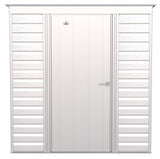 Arrow Select Galvanized Steel Storage Shed, Flute Grey, 6-ft x 4-ft image 6