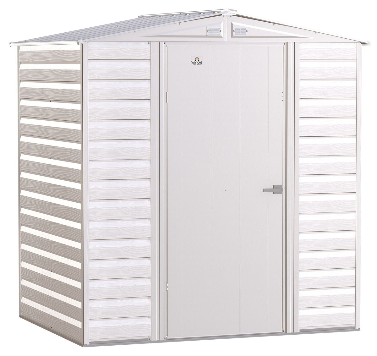 Arrow Select Galvanized Steel Storage Shed, Flute Grey, 6-ft x 5-ft