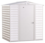 Arrow Select Galvanized Steel Storage Shed, Flute Grey, 6-ft x 5-ft image 3