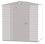 Arrow Select Galvanized Steel Storage Shed, Flute Grey, 6-ft x 5-ft image 4