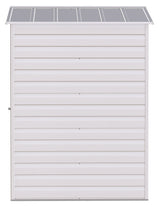 Arrow Select Galvanized Steel Storage Shed, Flute Grey, 6-ft x 5-ft image 7