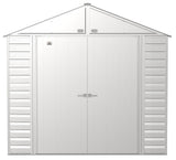 Arrow Select Galvanized Steel Storage Shed, Flute Grey, 8-ft x 8-ft image 4