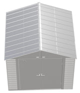 Arrow Select Galvanized Steel Storage Shed, Flute Grey, 8-ft x 8-ft image 5