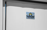 Arrow Select Galvanized Steel Storage Shed, Flute Grey, 8-ft x 8-ft image 7