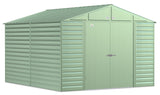 Arrow Select Galvanized Steel Storage Shed, Sage Green, 10-ft x 12-ft image 2