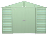Arrow Select Galvanized Steel Storage Shed, Sage Green, 10-ft x 12-ft image 3