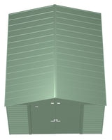 Arrow Select Galvanized Steel Storage Shed, Sage Green, 10-ft x 12-ft image 6