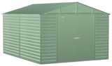 Arrow Select Galvanized Steel Storage Shed, Sage Green, 10-ft x 14-ft image 3