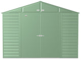Arrow Select Galvanized Steel Storage Shed, Sage Green, 10-ft x 14-ft image 4