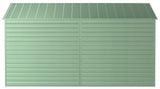 Arrow Select Galvanized Steel Storage Shed, Sage Green, 10-ft x 14-ft image 6