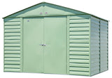 Arrow Select Galvanized Steel Storage Shed, Sage Green, 10-ft x 8-ft image 4