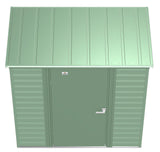 Arrow Select Galvanized Steel Storage Shed, Sage Green, 6-ft x 4-ft image 8