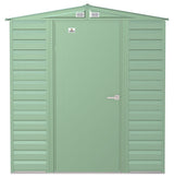 Arrow Select Galvanized Steel Storage Shed, Sage Green, 6-ft x 7-ft image 2