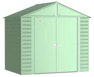 Arrow Select Galvanized Steel Storage Shed, Sage Green, 8-ft x 6-ft