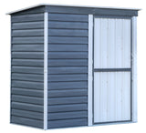 Arrow Shed-in-a-Box Steel Storage Shed, Charcoal/Cream, 6-ft x 4-ft