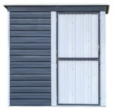 Arrow Shed-in-a-Box Steel Storage Shed, Charcoal/Cream, 6-ft x 4-ft image 2