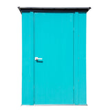Arrow Spacemaker Patio Steel Storage Shed, Teal, 4-ft x 3-ft image 4