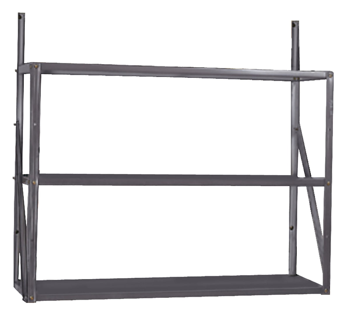 Arrow Telescoping 3-Tier Galvanized Steel Shelf Kit
