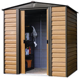 Arrow Woodridge 6x5-ft Corrosion-Resistant Steel Storage Shed