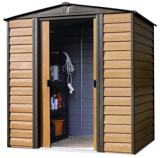 Arrow Woodridge 6x5-ft Corrosion-Resistant Steel Storage Shed
