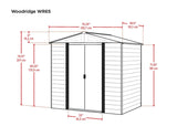 Arrow Woodridge 6x5-ft Corrosion-Resistant Steel Storage Shed image 5
