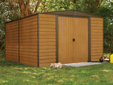 Arrow Woodridge Electro Galvanized Steel Storage Shed, 10-ft x 12-ft image 2