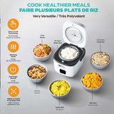 As Seen On TV Ceramic Nonstick Rice Cooker, White, 1-qt image 4
