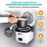 As Seen On TV Ceramic Nonstick Rice Cooker, White, 1-qt image 6