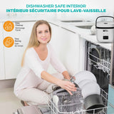 As Seen On TV Ceramic Nonstick Rice Cooker, White, 1-qt image 8