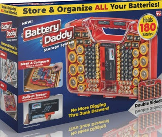 As Seen On TV Ontel Battery Daddy 180 Battery Organizer and Storage Case