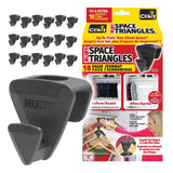 As Seen On TV Ruby Space Saver Triangles, Black, 18-pk
