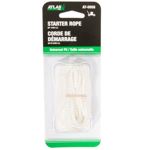 Atlas Lawn Mower Replacement Starter Cord/Rope, Nylon, 88-in x 1/8-in